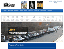 Tablet Screenshot of castlewindows.com